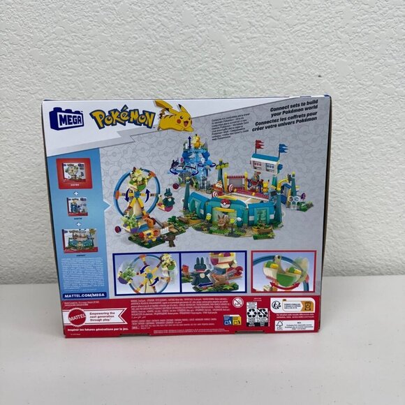 Mattel Mega Pokemon Ferris Wheel Fun 393 Piece Building Motion Toy Set NEW - Picture 9 of 9